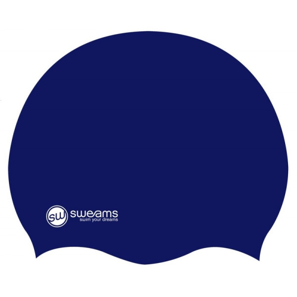 Bonnet SWEAMS Navy Blue - Bonnet de bain silicone