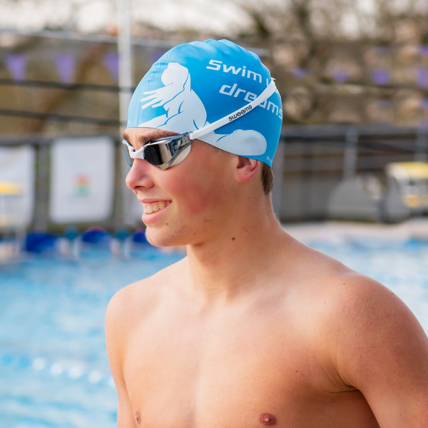 Bonnet SWEAMS Swim your dreams - Blue White