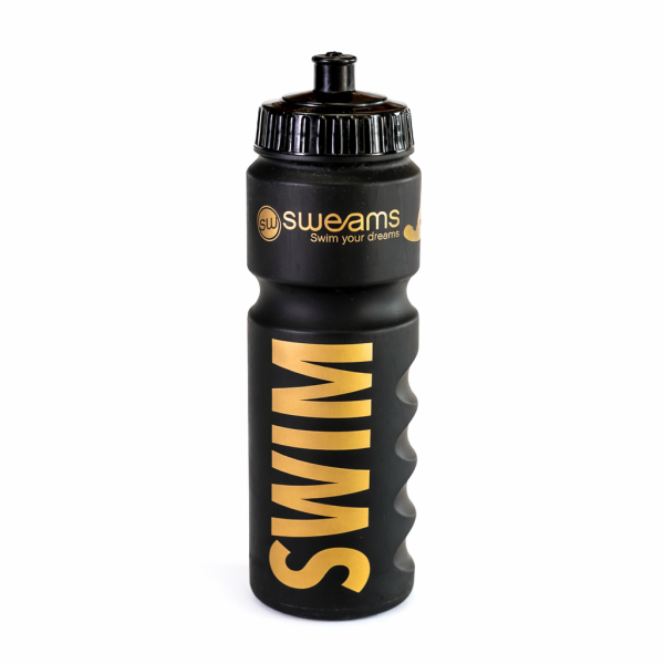Bidon NATATION SWEAMS SWIM - Black Matt GOLD - 750ml