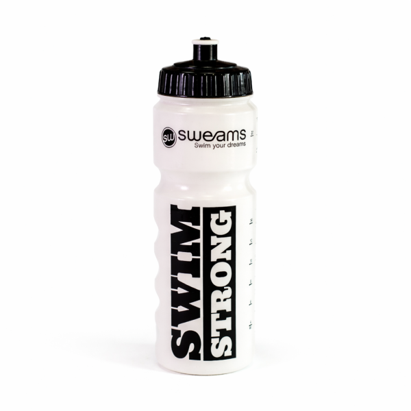 Bidon NATATION SWEAMS Swim Strong - WHITE BLACK - 750ml