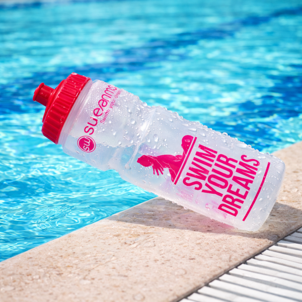Bidon NATATION SWEAMS Swimmer Swim your dreams - CLEAR PINK - 750ml
