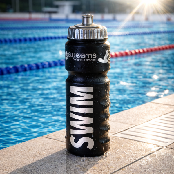 Bidon NATATION SWEAMS SWIM - Black Matt SILVER - 750ml